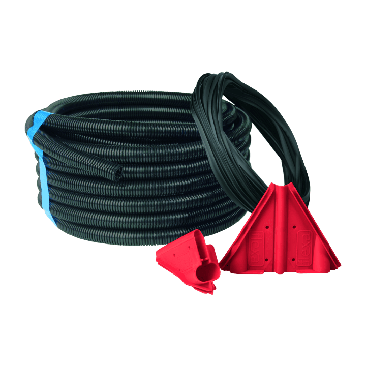 COSMEC - CSM50ZIP-48N Tubo flessibile in poliammide PA6 con chiusura a zip, 48 x 54,5 mm, nero, AD54,5 - Kit 10 metri