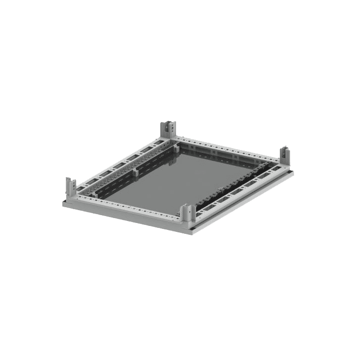 DKC-RAMBLOCK - RMBRZFUC66 Fondo unico per armadi CQE e CAE, dimensioni 600 x 600 mm (LxP)