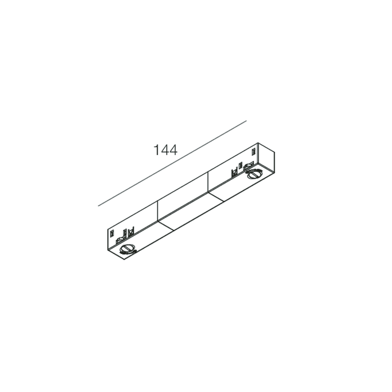 NOVALUX SPA - NOX110908.01 FORTY8 TRACK PLAFONE/SOSPENSIONE GIUNTO ELETTRIFICATO LINEARE Non alimentabile. (Garanzia: 5 anni)
