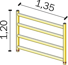 FRIGERIO CARPENTERIE - FRIALP MP F5 NF MONTAN.VERTIC. TERM. 4g xpo.ALP F135