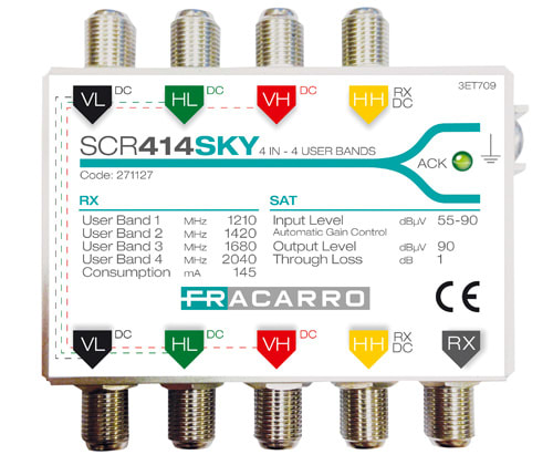 FRACARRO - FRA271127 SCR414SKY MSW SCR 4IN-1OUT 4USR
