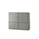 CONCHIGLIA - CON078125184 Serie GRAFI 12 - Armadio in vetroresina, 1 vano + zoccolo, IP44, dim. 940 x 1150 x 330 mm (AxBxP)