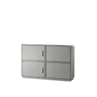 CONCHIGLIA - CON077126217 Serie GRAFI 12 - Armadio in vetroresina, 2 vani, IP55, dimensioni 1120 x 1150 x 330 mm (AxBxP)