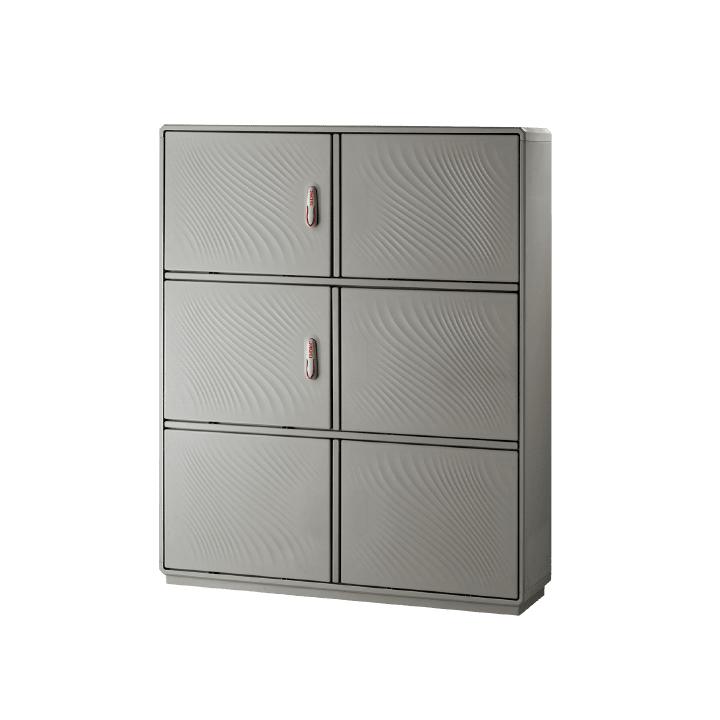 CONCHIGLIA - CON078138294 Serie GRAFI 12 - Armadio in vetroresina, 2 vani + zoccolo, IP44, dim. 1390 x 1150 x 460 mm (AxBxP)