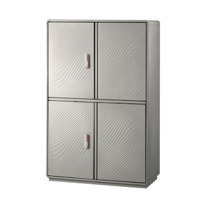 CONCHIGLIA - CON078129228 Serie GRAFI 12 - Armadio in vetroresina, 2 vani, IP44, dimensioni 1840 x 1150 x 330 mm (AxBxP)