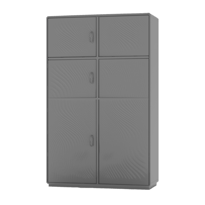 CONCHIGLIA - CON077139319 Serie GRAFI 12 - Armadio in vetroresina, 3 vani, IP55, dimensioni 1840 x 1150 x 460 mm (AxBxP)