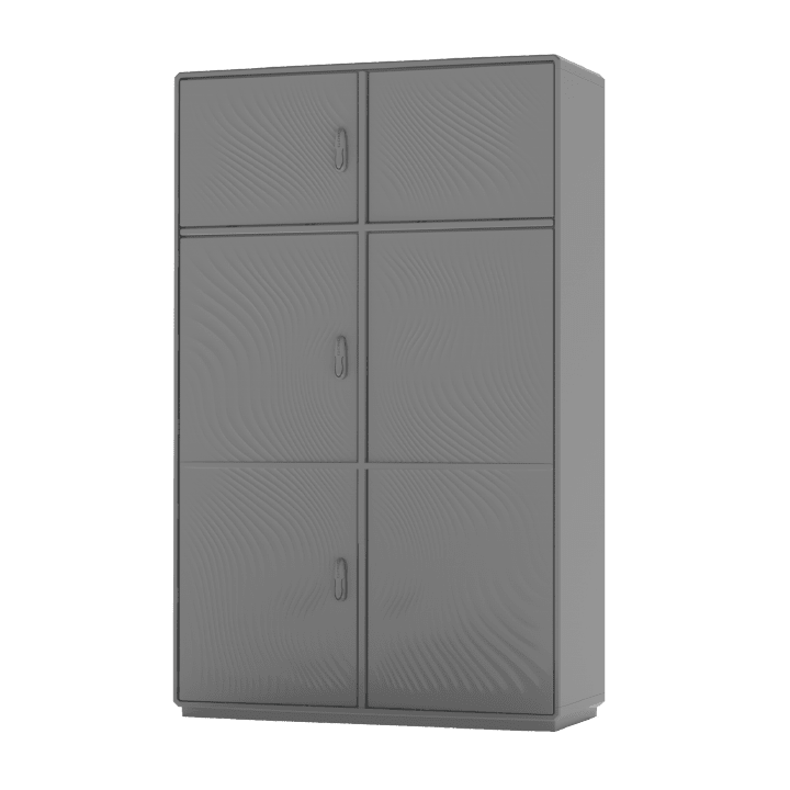 CONCHIGLIA - CON078139326 Serie GRAFI 12 - Armadio in vetroresina, 3 vani, IP44, dimensioni 1840 x 1150 x 460 mm (AxBxP)