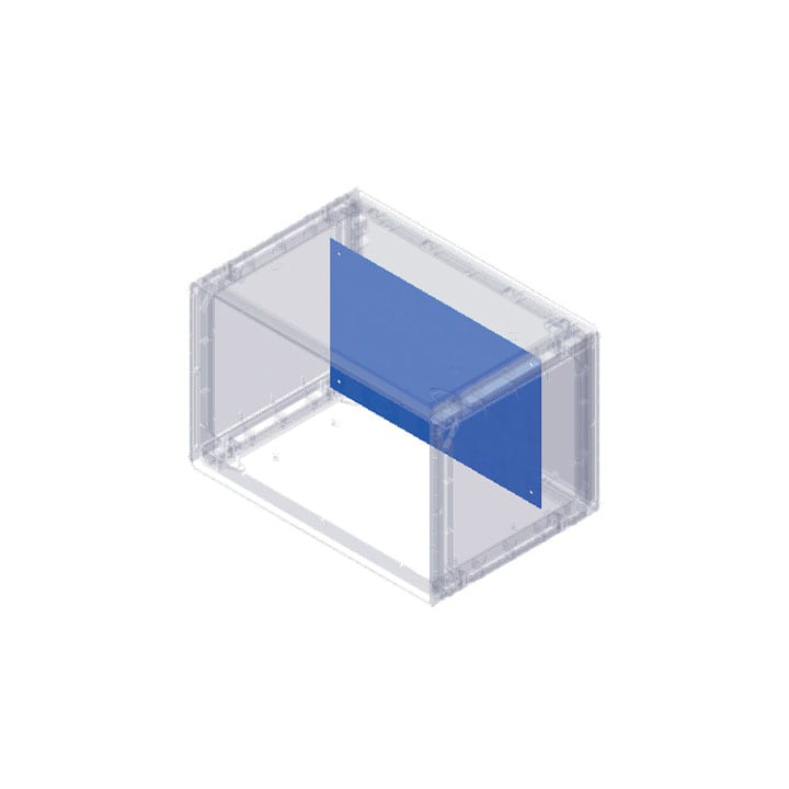 CONCHIGLIA - CON095775029 Acc. per Serie GRAFI 5 - Piastra di fondo, in acciaio spessore 2mm, per vano altezza 433 mm
