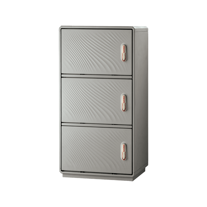 CONCHIGLIA - CON077516300 Serie GRAFI 5 - Armadio in vetroresina, 3 vani, IP55, dimensioni 1120 x 580 x 460 mm (AxBxP)