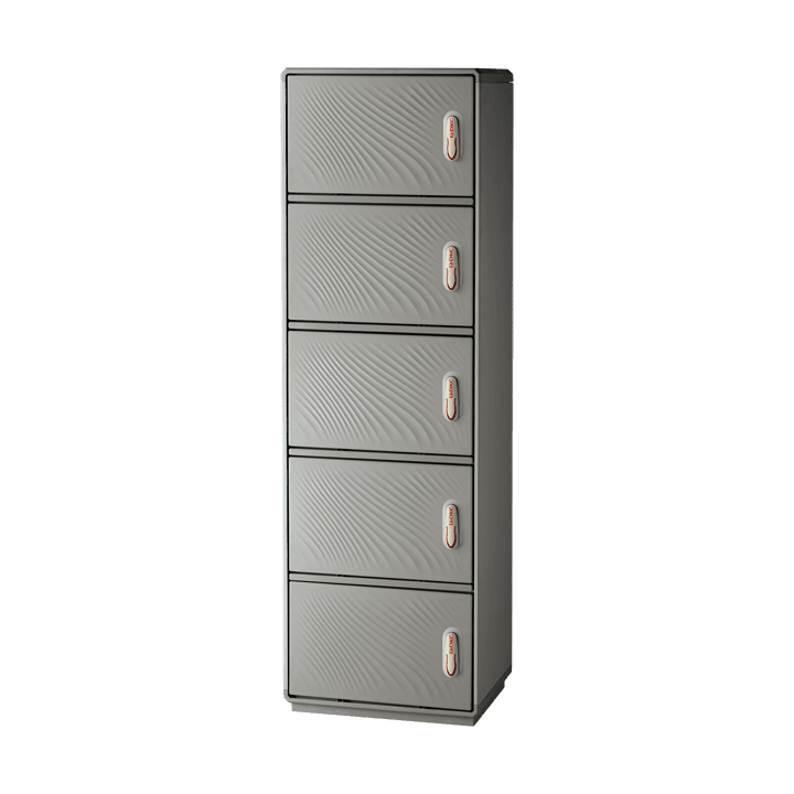 CONCHIGLIA - CON077519502 Serie GRAFI 5 - Armadio in vetroresina, 5 vani, IP55, dimensioni 1840 x 580 x 460 mm (AxBxP)