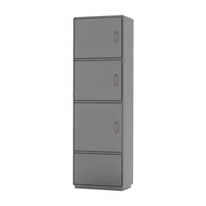 CONCHIGLIA - CON078509387 Serie GRAFI 5 - Armadio in vetroresina, 3 vani + zoccolo, IP44, dim. 1840 x 580 x 330 mm (AxBxP)