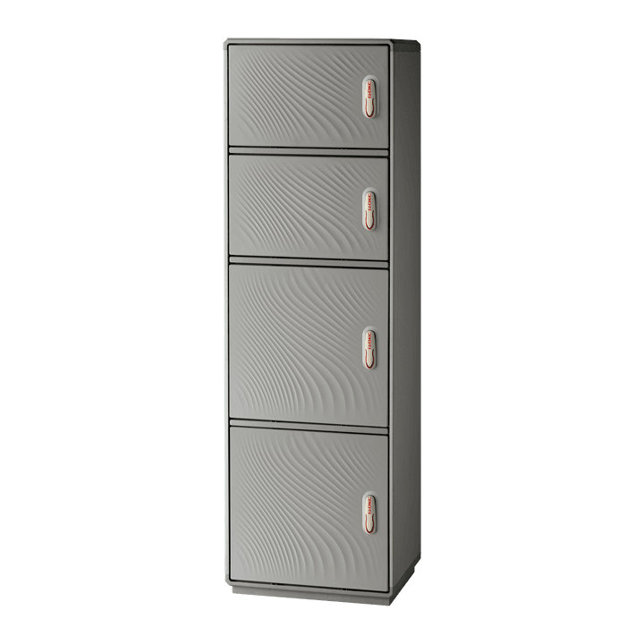CONCHIGLIA - CON077509404 Serie GRAFI 5 - Armadio in vetroresina, 4 vani, IP55, dimensioni 1840 x 580 x 330 mm (AxBxP)