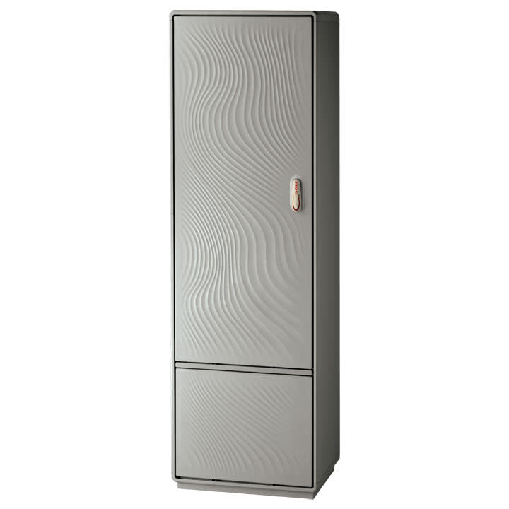 CONCHIGLIA - CON077708196 Serie GRAFI 7 - Armadio in vetroresina, 1 vano + zoccolo, IP55, dim. 1390 x 685 x 330 mm (AxBxP)
