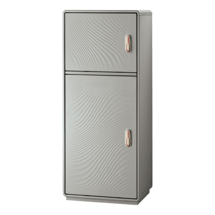 CONCHIGLIA - CON078719507 Serie GRAFI 7 - Armadio in vetroresina, 2 vani, IP44, dimensioni 2080 x 685 x 460 mm (AxBxP)