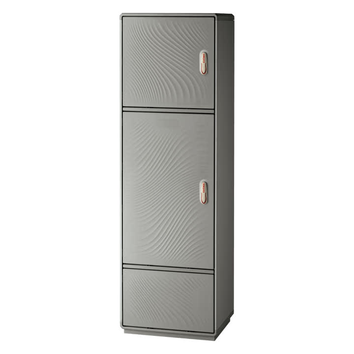 CONCHIGLIA - CON077719284 Serie GRAFI 7 - Armadio in vetroresina, 2 vani + zoccolo, IP55, dim. 1840 x 685 x 460 mm (AxBxP)