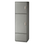 CONCHIGLIA - CON078709284 Serie GRAFI 7 - Armadio in vetroresina, 2 vani + zoccolo, IP44, dim. 1840 x 685 x 330 mm (AxBxP)