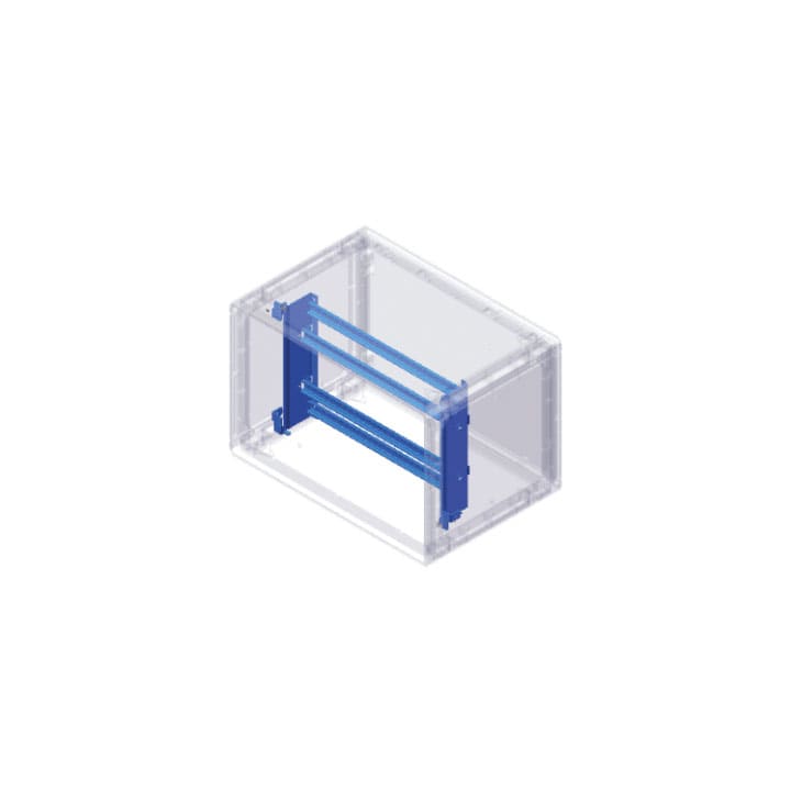 CONCHIGLIA - CON095779815 Acc. per Serie GRAFI 9 - Cestello di supporto apparecchiature modulari, altezza vano 523 mm
