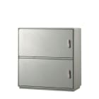 CONCHIGLIA - CON078905205 Serie GRAFI 9 - Armadio in vetroresina, 2 vani, IP44, dimensioni 940 x 910 x 330 mm (AxBxP)