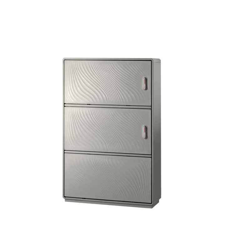 CONCHIGLIA - CON077918290 Serie GRAFI 9 - Armadio in vetroresina, 2 vani + zoccolo, IP55, dim. 1390 x 910 x 460 mm (AxBxP)