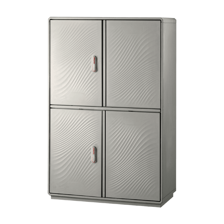 CONCHIGLIA - CON077908226 Serie GRAFI 9 - Armadio in vetroresina, 2 vani, IP55, dimensioni 1390 x 910 x 330 mm (AxBxP)