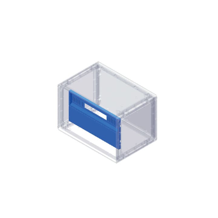 CONCHIGLIA - CON095759122 Acc. Serie GRAFI - Pannello chiuso per RACK19"per armadi serie GRAFI 7 e GRAFI 9, altezza 2 HE