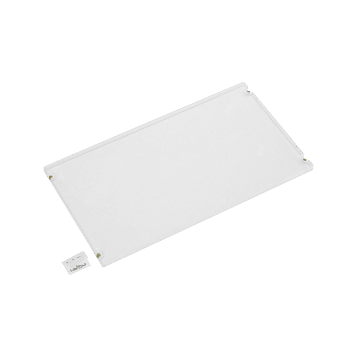 CONCHIGLIA - CON095779682 Acc. per Serie GRAFI 9 - Pannello chiuso, altezza 450 mm, versione trasparente