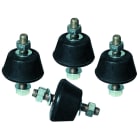 TECNOGAS SRL - TGS00000011215 KIT 4PZ ANTIVIBRANTI IN GOMMA NATURALE P