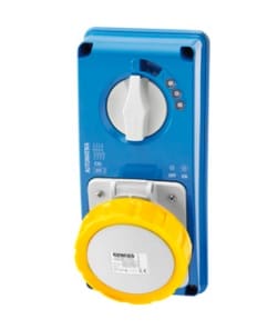 GEWISS - GEWGW66163N PR.BL IP67 S.F.3P+T 32A 110V 4H MT60C