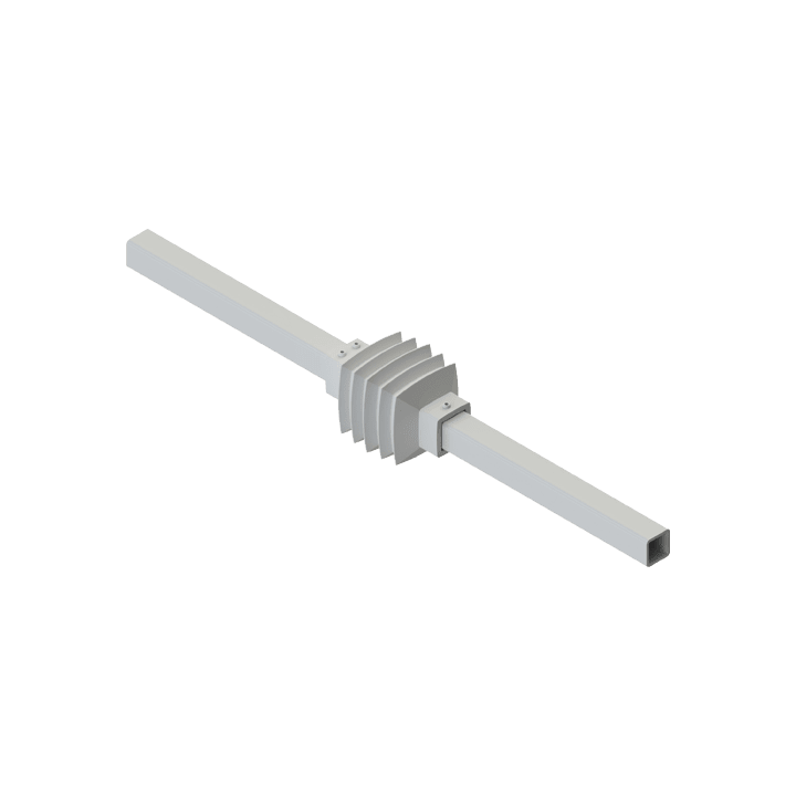 DKC-RAMBLOCK - RMBR5SMSIN Giunto intermedio per tubo quadro 50x50 mm
