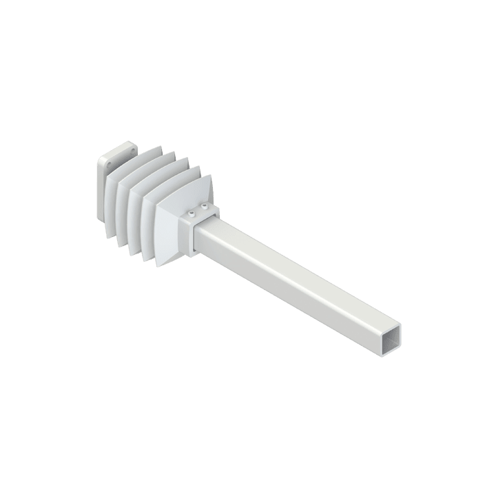 DKC-RAMBLOCK - RMBR5SMSAP Giunto a parete per tubo quadro 50x50 mm
