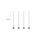 NOVALUX SPA - NOX105159.99 HALOS: KIT 4 CAVI SOSPENSIONE L.3000