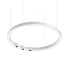 NOVALUX SPA - NOX109706.01 Profilo LED circolare per installazione a sospensione, ad emissione diretta e completo di 3 proiettori LED orientabili. Doppia accensione per spot ed