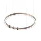 NOVALUX SPA - NOX109701.21 Profilo LED circolare per installazione a sospensione, ad emissione diretta e completo di 3 proiettori LED orientabili. Doppia accensione per spot ed