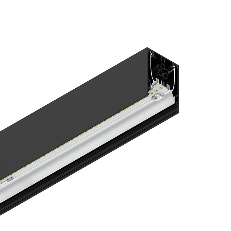 NOVALUX SPA - NOX108658.02 PROFILO LED LINEARE: Sistema LED lineare installabile singolo o in fila continua. Profilo in lega di alluminio verniciato. Alimentazione elettronica,