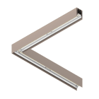 NOVALUX SPA - NOX108629.21 PROFILO LED ANGOLARE 90?: Sistema LED angolare installabile singolo o in fila continua. Profilo in lega di alluminio verniciato. Alimentazione elettro