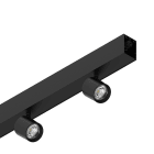 NOVALUX SPA - NOX108692.02 PROFILO LED LINEARE SPOT: Profilo in lega di alluminio verniciato completo di 2 faretti. Alimentazione elettronica, cablaggio passante e giunti di uni