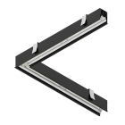 NOVALUX SPA - NOX108841.02 HERO C: PROFILO LED ANGOLARE 90? Sistema LED lineare installabile singolo o in fila continua, ad incasso con cornice in controsoffitto di spessore 10-