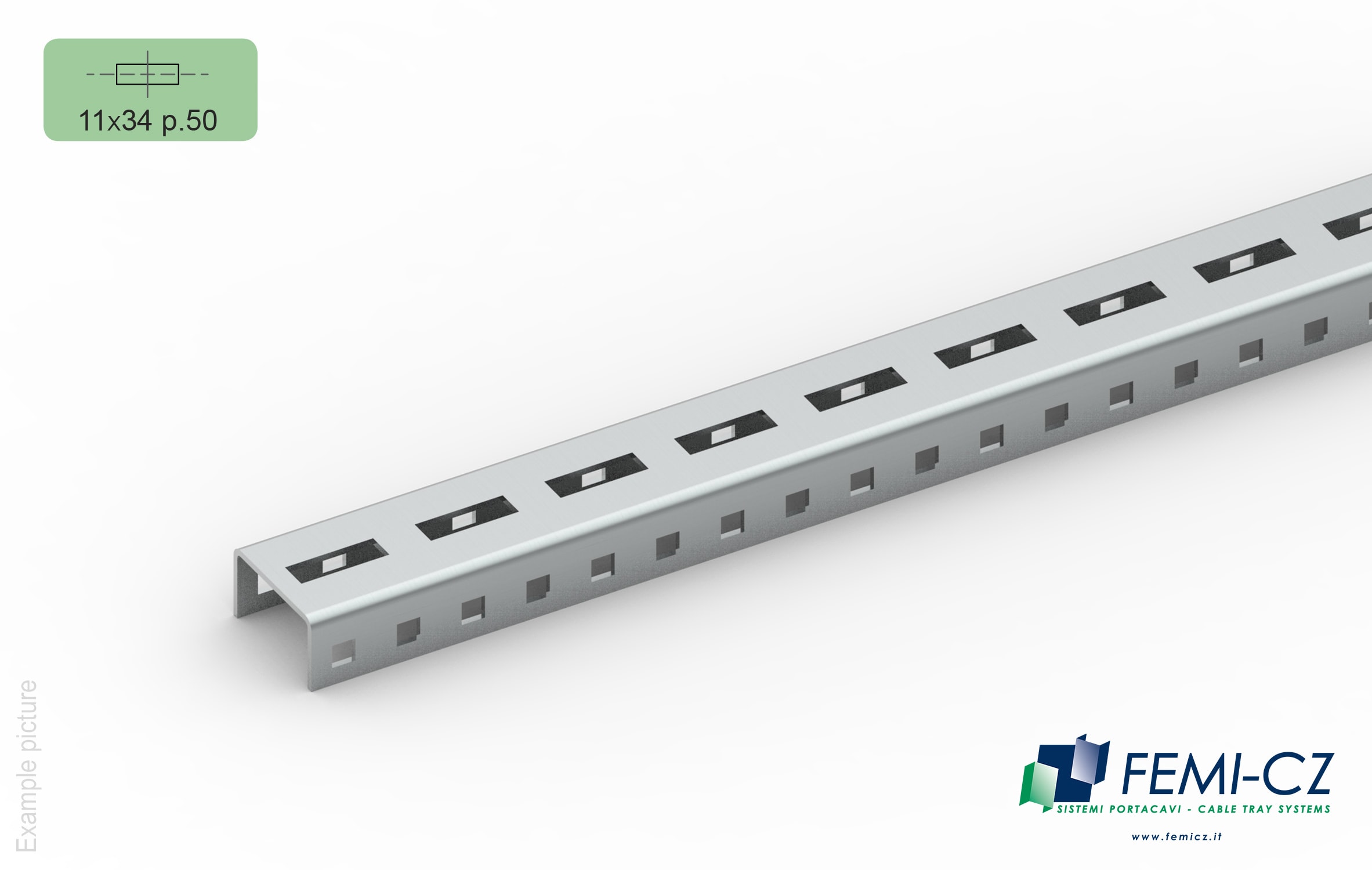 FEMI-CZ SPA FCZA0S34J3F050M PROFILATO 34-C 11/50 50X30-2.0 3M S