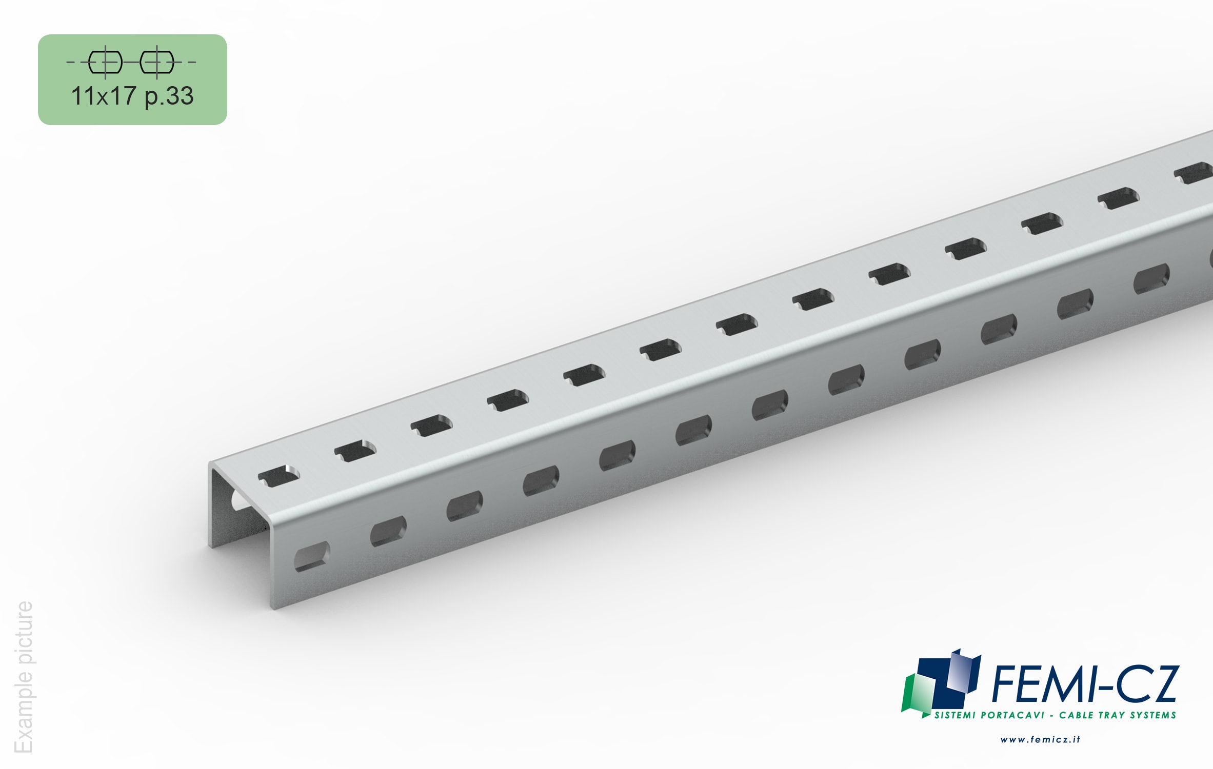 FEMI-CZ SPA - FCZA0S33G3K070Q PROFILATO 33-U 11/33 70X50-3.0 3M S