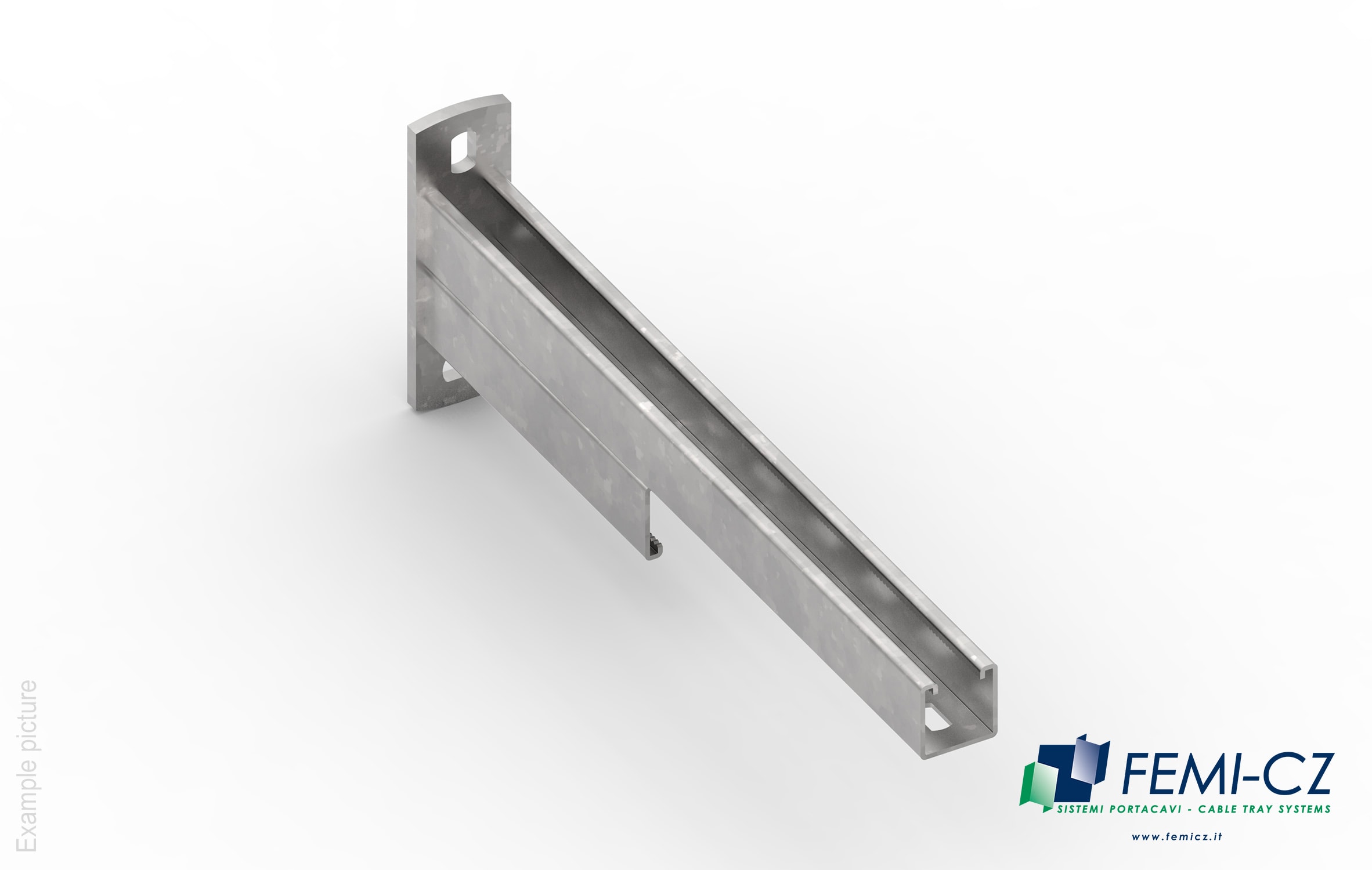 FEMI-CZ SPA - FCZA0Z59S7S600PV MENSOLA 59 UR1 RINFORZATA 600(+50)X160 Z