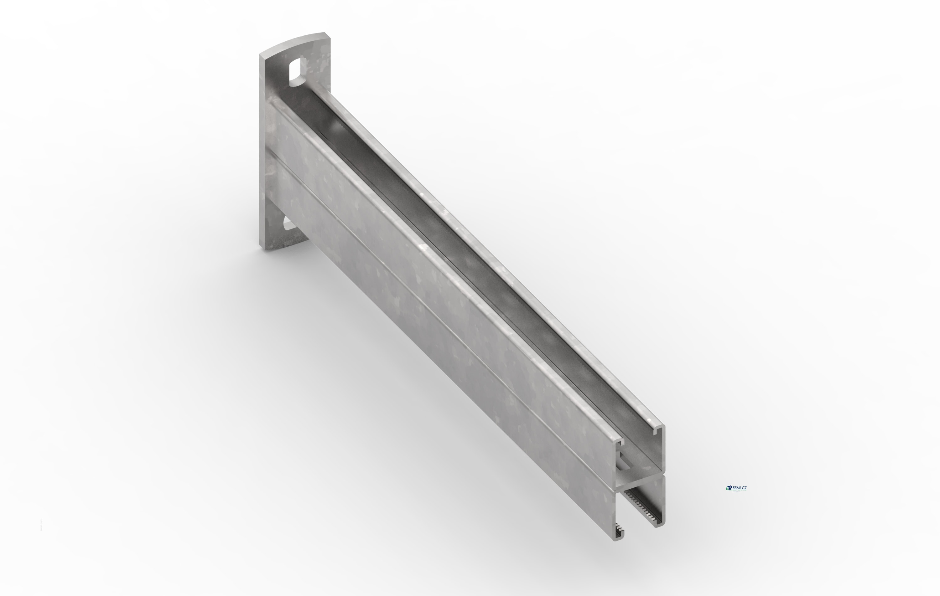 FEMI-CZ SPA - FCZA0Z60S7S400PV MENSOLA 60 UR1 DOPPIA 400(+50)X160 Z