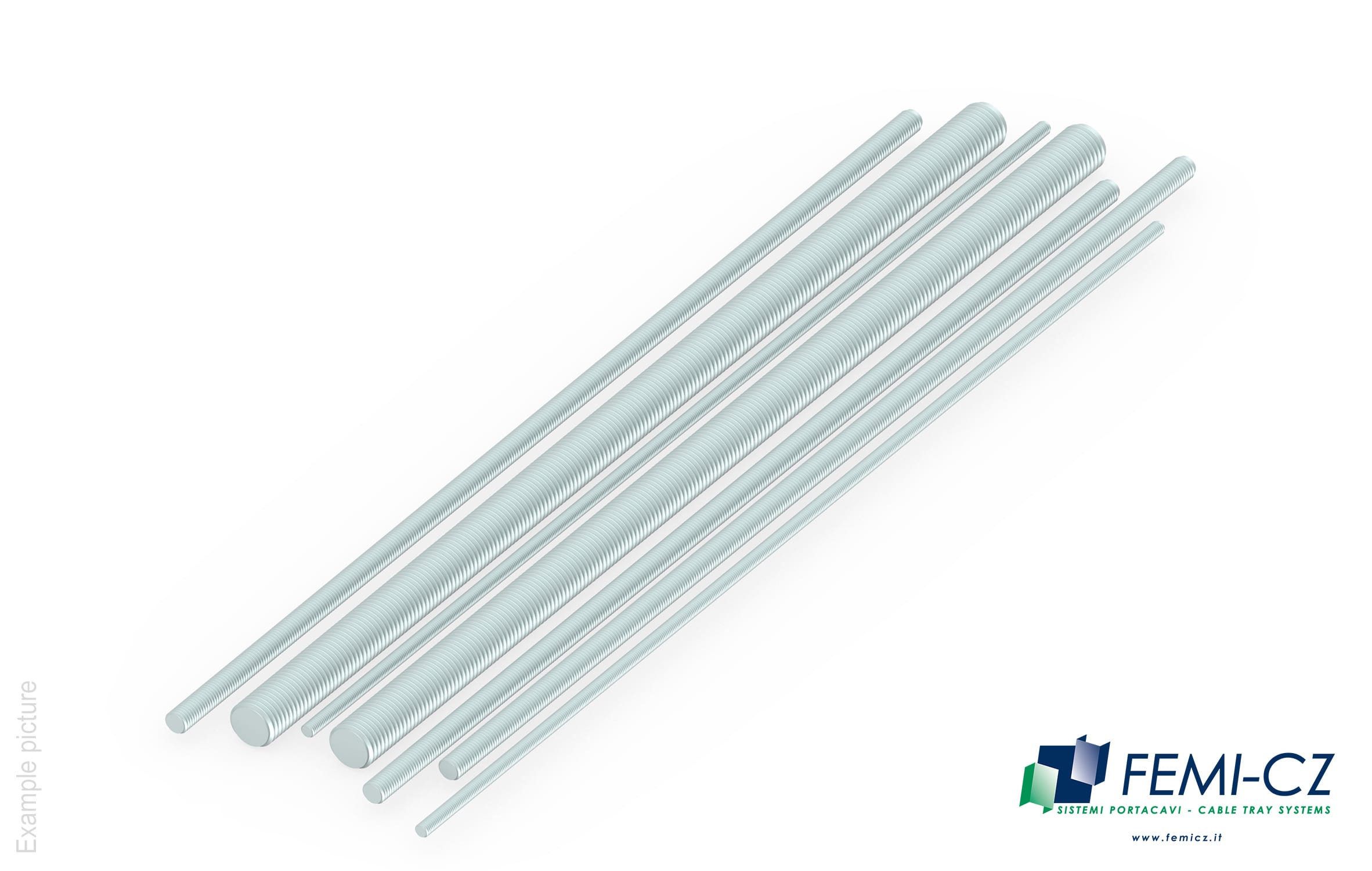 FEMI-CZ SPA - FCZD0C30S12X10E BARRA FILETTATA M12 L=1M Z.ELETTR. E