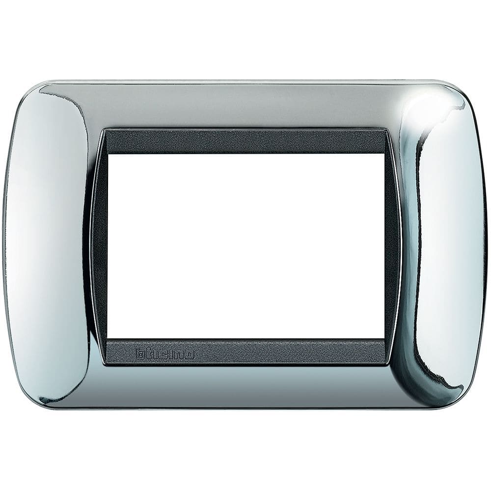 BTICINO - BTIL4803CR LIVING INT - PLACCA 3 POSTI CROMO LUCIDO