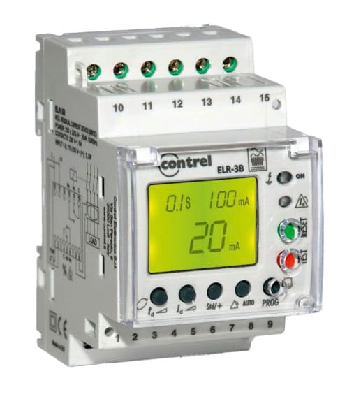 CONTREL ELETTRONIC CNE3ED36G ELR-3B RELE DIFF. 3DIN 230VCA CL.B
