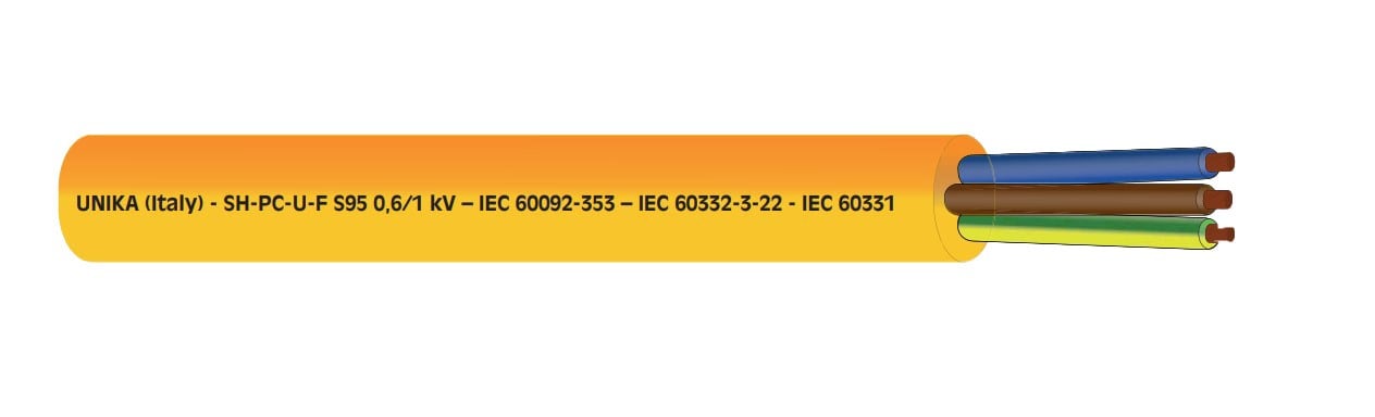KU DISTRIBUTION SRL KUDN4W09SB CAVO NAVALE SH-PC-U-F S95 2X1.5 MMQ ARAN
