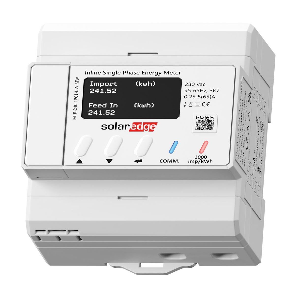 SOLAREDGE - SHNMTR2401PC1DWMW SOLAREDGE HOME INLINE METER WITH SOLARED