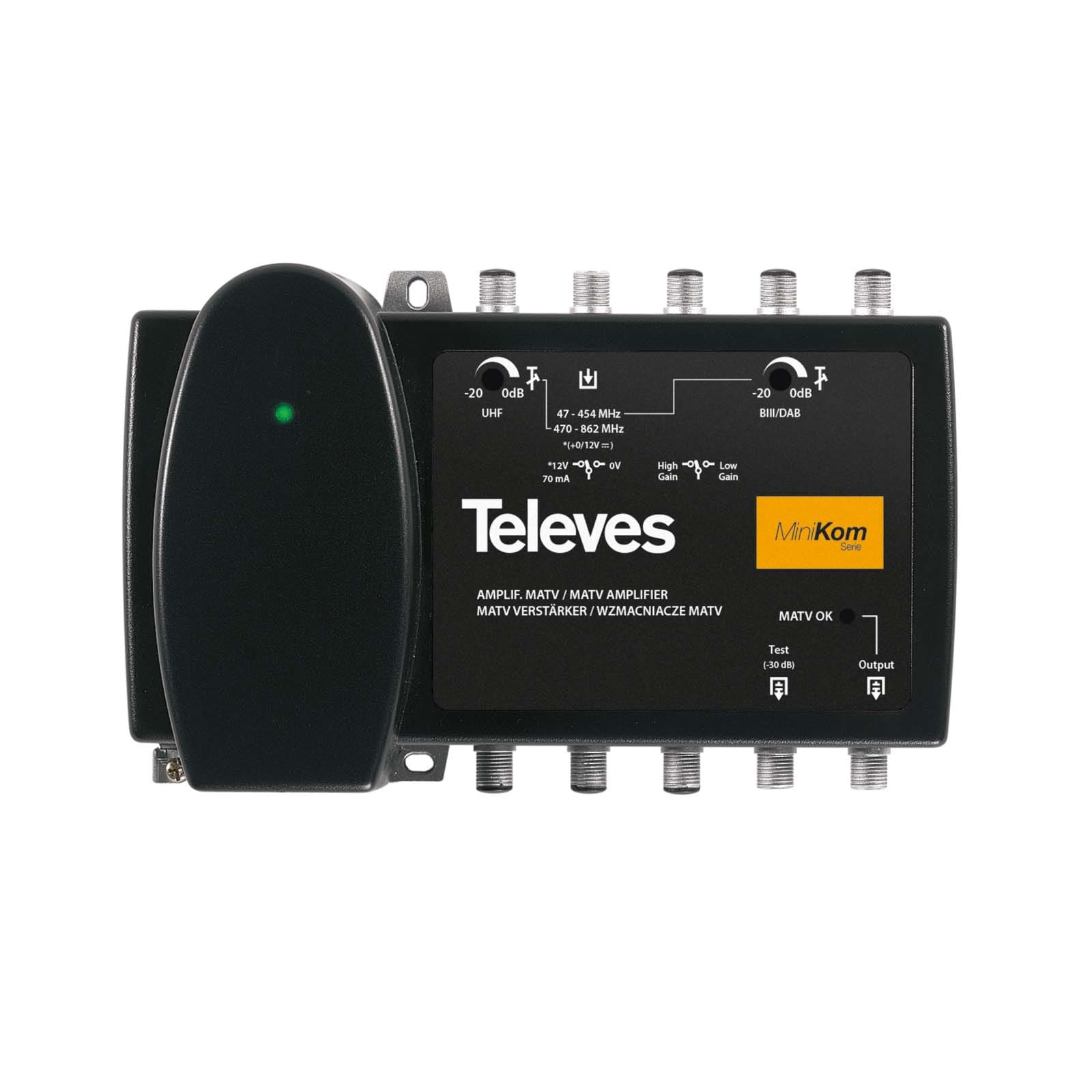 TELEVES ITALIA SRL TVV537302 AMP. MINIKOM 1I/1U F 47...454/470..862MH