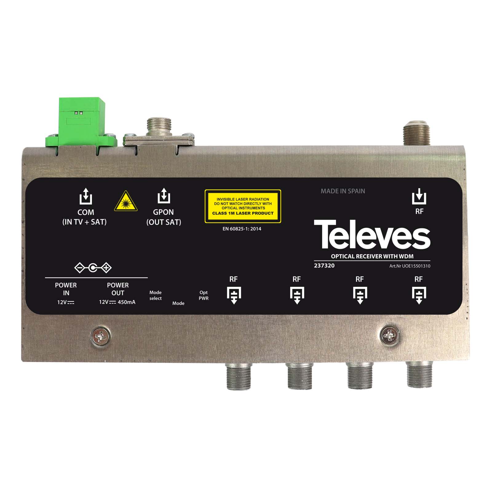 TELEVES ITALIA SRL - TVV237320 RX FTTH 1550/1310/1490NM DIN