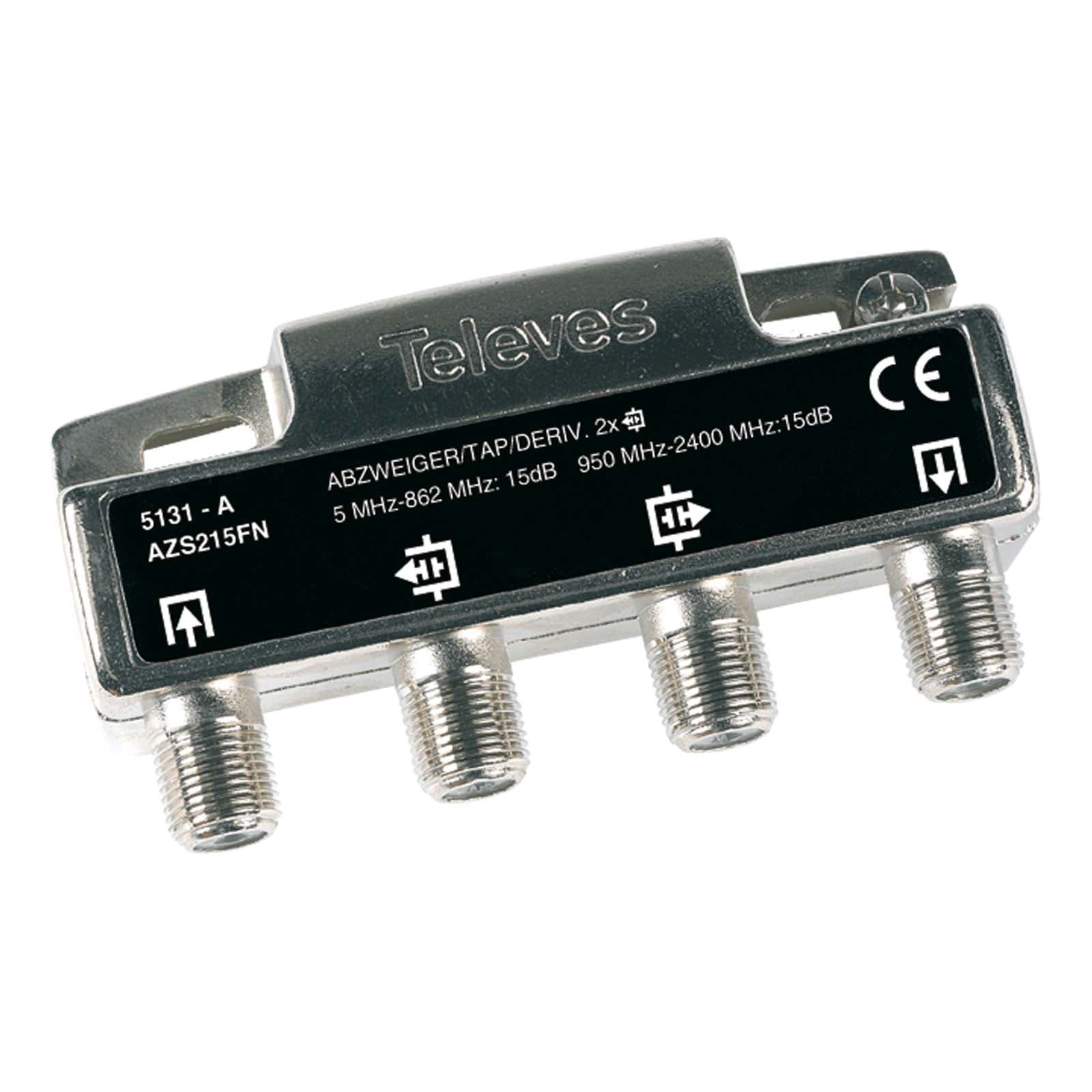 TELEVES ITALIA SRL - TVV5131 DERIVATORE 5...2400MHZ F 2VIE 15DB