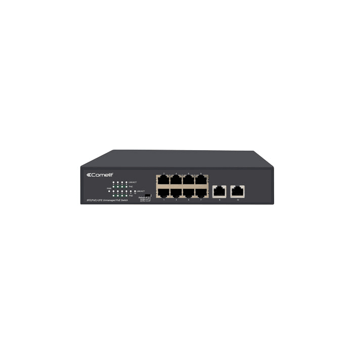 COMELIT GROUP SPA - COEIPSWP08N100A SWITCH 8 PORTE POE + 2 UPLINK 10/100